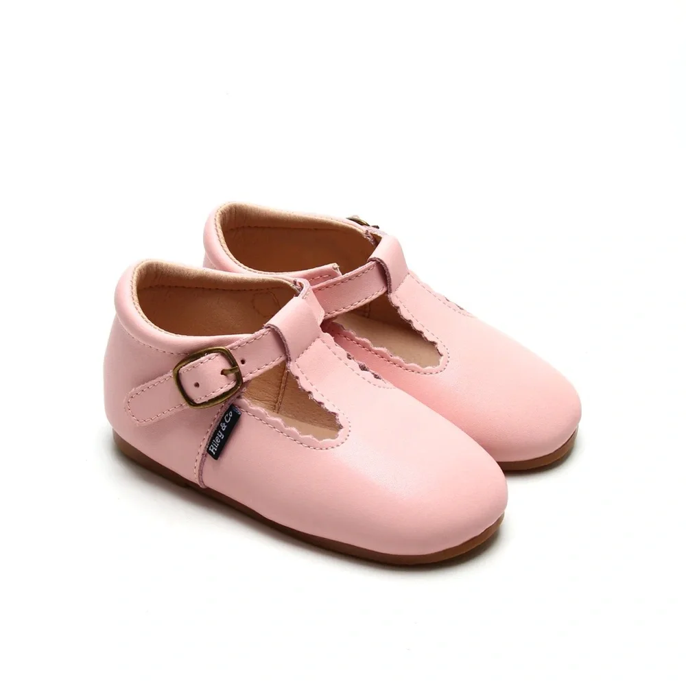Riley T-Straps - Scalloped - Sweet Pink - Picture 13 of 15